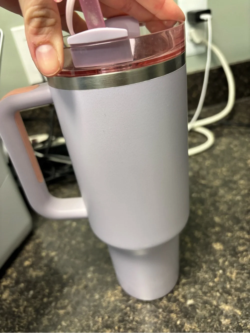 Orchid Stanley Travel Tumbler with Handle